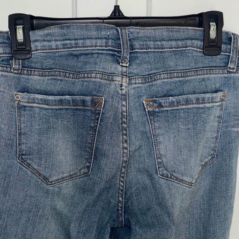 Kensie Distressed Ankle skinny crop blue Jeans size 4/27 - Picture 9 of 10